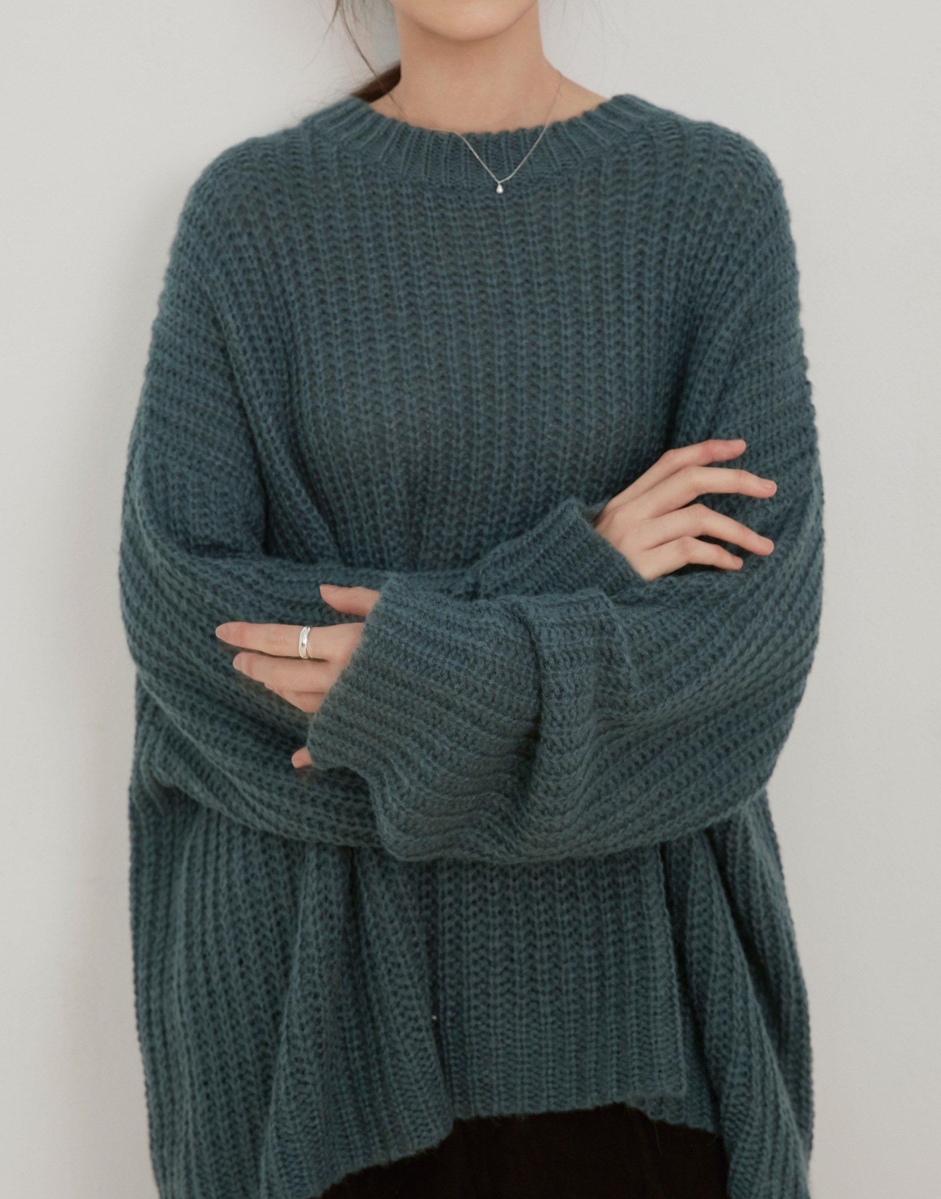 Genquo 低飽和色系粗針織毛衣 女 Genquo Line購物